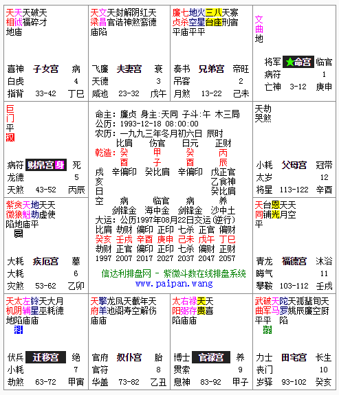 紫薇斗数看流年财运_紫微斗数流年命盘看何时结婚_紫微命盘看结婚时间