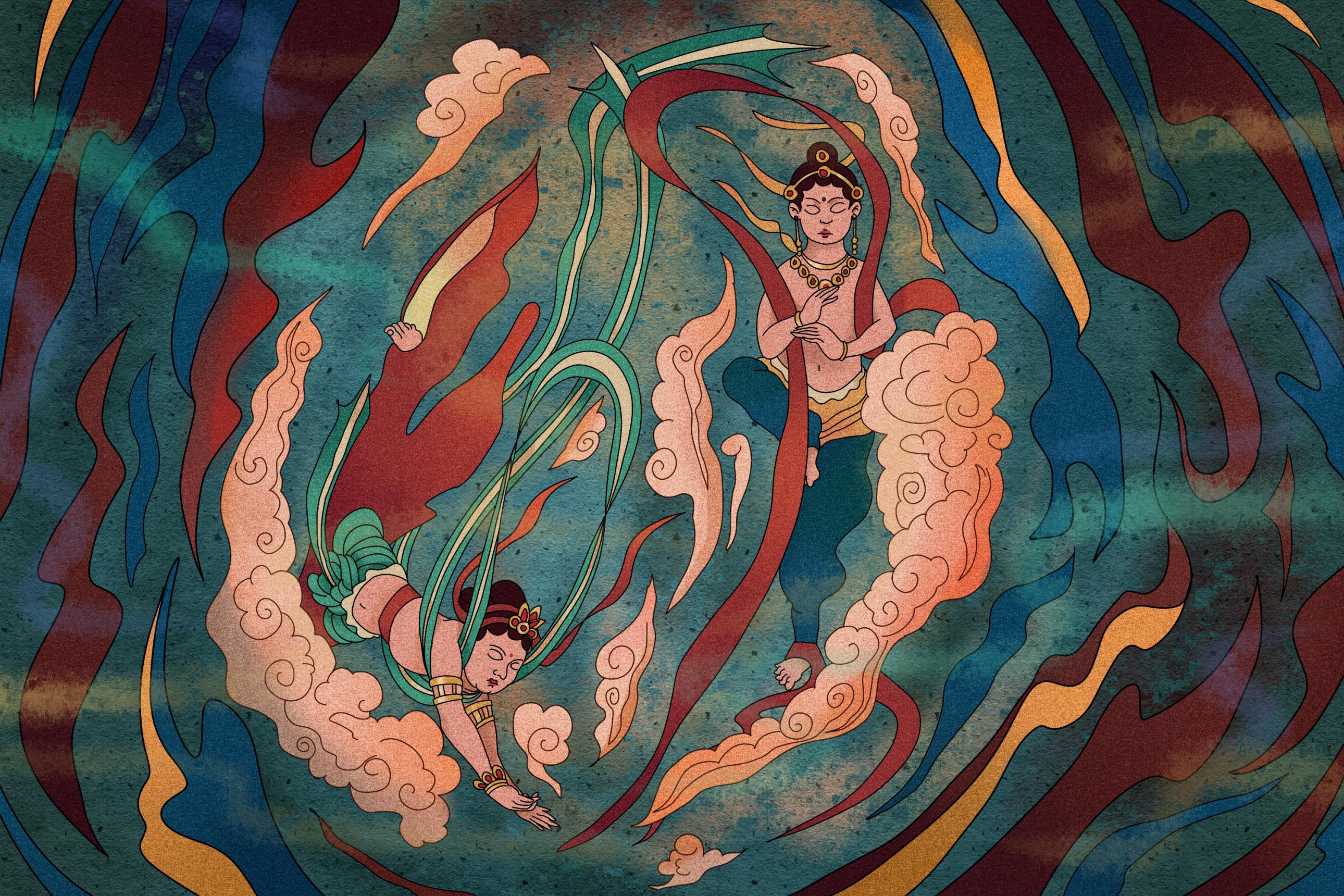 敦煌壁画中佛教文化与艺术表现，探讨这些壁画的历史意义