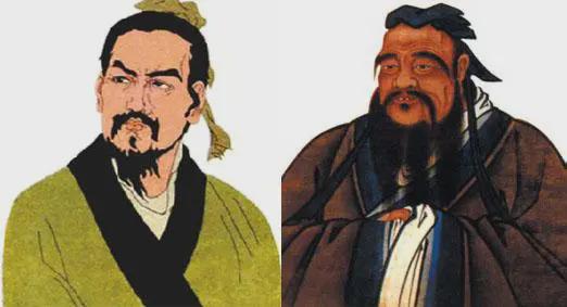 儒法之争时：儒家思想与法家思想在理论上的运用