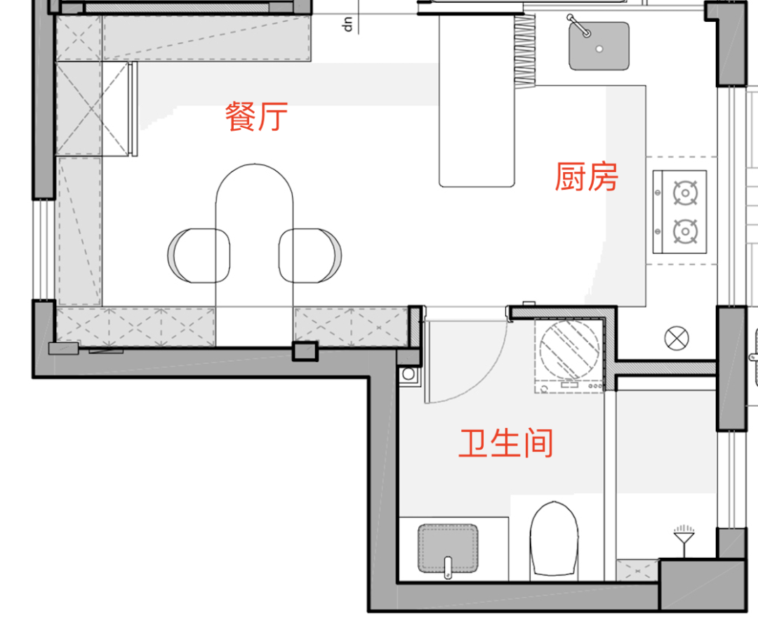 原屋照片单层40㎡，还要两居室？4.3m还想做复式？