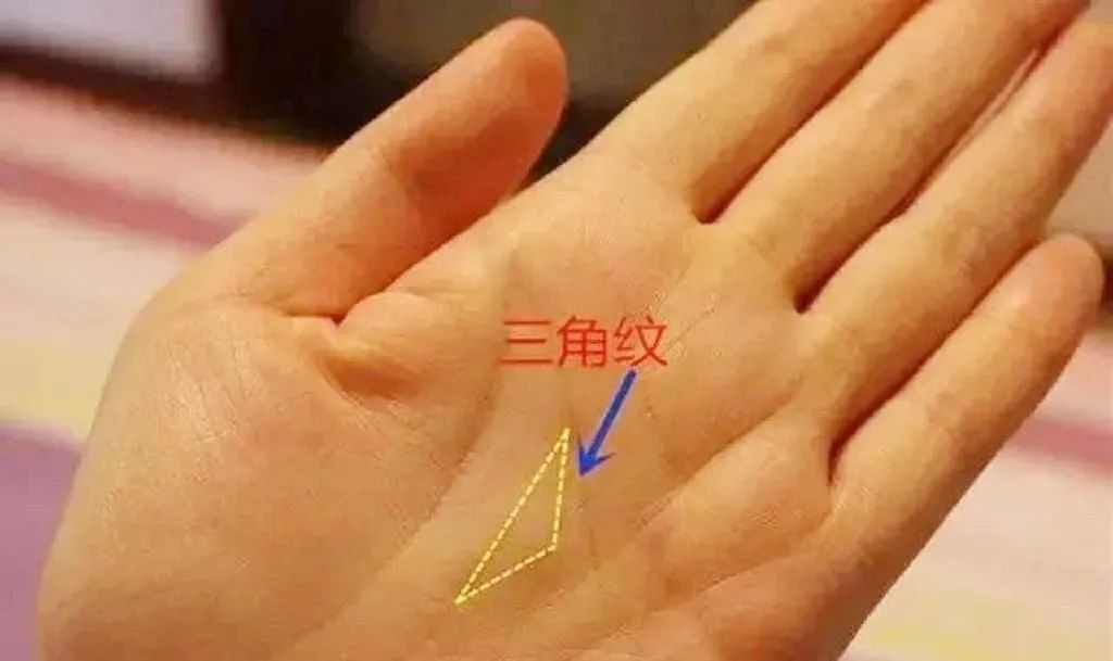 手里有三角纹真的会富到九十九吗？